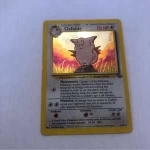 Vintage Clefable 1995 96 98 Holographic Pokémon card